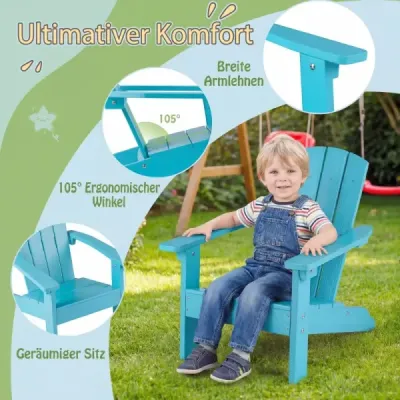 Copii Adirondack Scaun Hips plastic 105° ergonomic de până la 75 kg 3