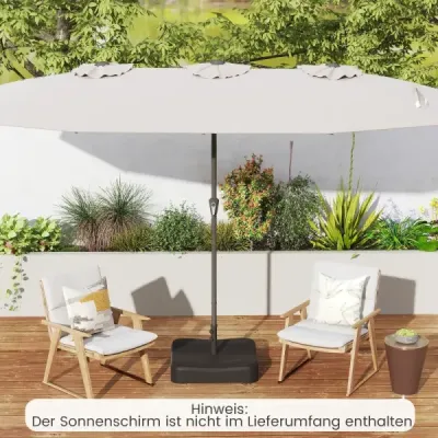 Sunshade Sandbags Oxford Sleeve Lathes Garden Terrace Black
