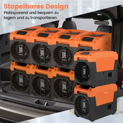 66 L/zi Dezumidificator electric cu furtun de scurgere & pompa Uscator industrial Orange
