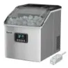 Masina cub de gheata 2.4L cu functie lama &amp; timer &amp; auto-curatare 18kg in 24H argintiu