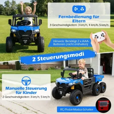 24V vehicul pentru copii cu pat de înclinare electric & telecomanda si lumini LED