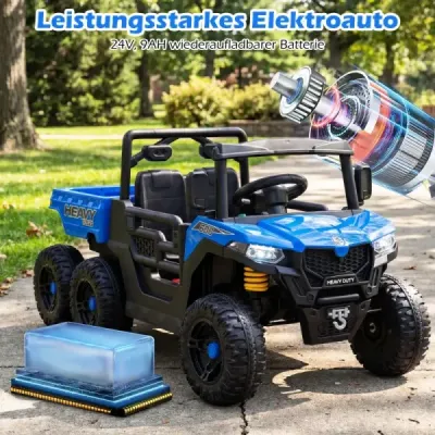 24V vehicul pentru copii cu pat de înclinare electric & telecomanda si lumini LED