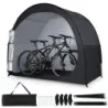 Rezistent la vreme Biciclete Garage Oxford Fabric Pentru 2 biciclete 210x123x171cm Negru