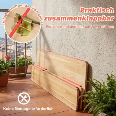 Grup de scaune pentru copii Grup de scaune pliabile cu masa de picnic & 2 banci pentru copii