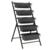 5-Short Vertical High Beet Plant Beet with 5 Removable Flower Boxes Black