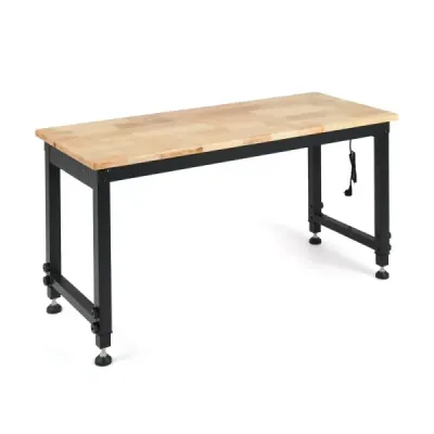 122 cm greutate grea de lucru banc inaltime masa de lucru reglabila cu cadru metalic gaura perete & priza