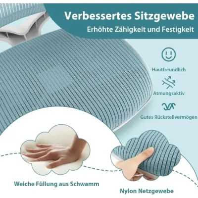 Scaun birou pentru copii cu 43-55cm Înălțimea reglabilă a scaunului Scaun pivotant pentru copii Ergonomic pe role