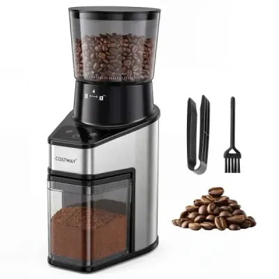 Polizor electric de cafea cu polizor de con Espresso moara cu 60 grad de măcinare 1-60S timer și 1-8 cupe