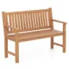 Banc de gradina cu backrest ergonomic pana la 300 kg incarcat 115 x 53.5 x 89 cm