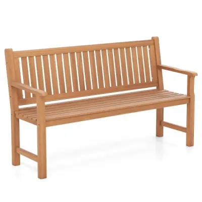 Banc de gradina cu backrest ergonomic pana la 450 kg incarcat 150 x 53.5 x 89 cm