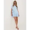 Rochie albastră din bumbac de vară (A1229)