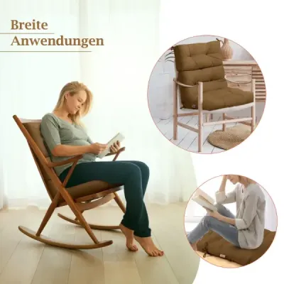 2 din 1 suporturi pentru scaunele scaunelor pentru scaune Tapițerie cu backrest mare reglabil Brown