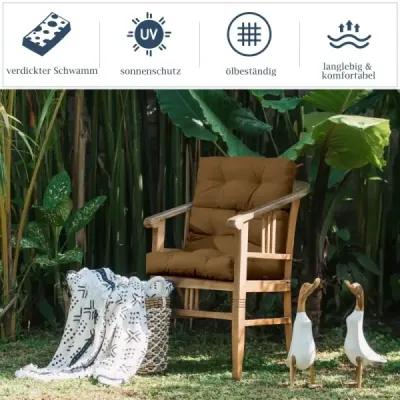 2 din 1 suporturi pentru scaunele scaunelor pentru scaune Tapițerie cu backrest mare reglabil Brown