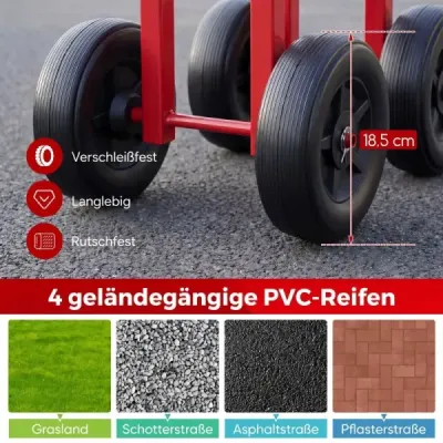 Set de lucru cu roți cu roți cu 360 ° Scaun și înălțime reglabilă roșu