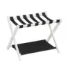 Suport de bagaje cu 2 rafturi 67 x 46 x 52 cm Alb