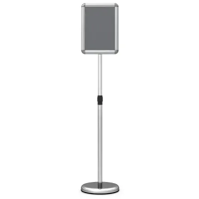 Infostand A4 81 Stand poster turnable cu baza de argint fillable