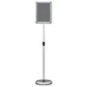 Infostand A4 81 Stand poster turnable cu baza de argint fillable