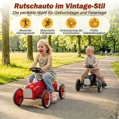 Vintage metal alunecare auto pentru sugari de la 18 luni