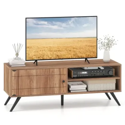 TV dulap tv cu dulap & 2 compartimente deschise TV lowboard 120 x 40 x 44,5 cm