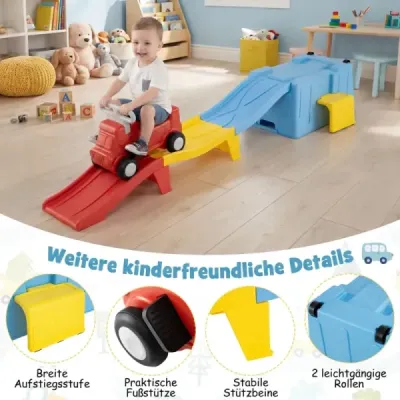 În sus și în jos roller coaster extensibil roller coaster albastru + galben + roșu