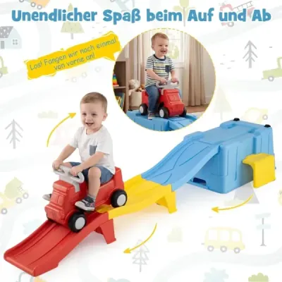 În sus și în jos roller coaster extensibil roller coaster albastru + galben + roșu