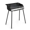 Grătar de cărbune portabil de 3 ori înălțime-adjustabil grătar camping cu 2 trepte grill cadru de metal