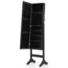 Dulap cu oglinda inchisa cu oglinda corp 40 x 36 x 156 cm negru