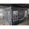 Pop Pavilion pliabil 300 x 300 cm inaltime pavilion reglabil cu 4 pereti laterali detașabili gri