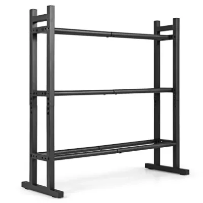 Rack dumbbell 3 pas cu 3 ori distanta reglabila scurt rack dumblell cu cadru metalic robust