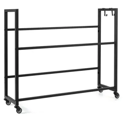 Getränkekistenregal aus Stahl Kistenregal mit Ablagen für 6 Kisten104 x 32 x 89 cm Schwarz