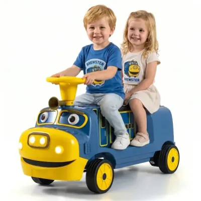 Kinder Elektroauto 12V Kinderauto Elektrisch mit 2 Sitzen & 2 Motoren 95 x 41 x 51 cm Blau