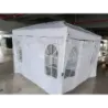 Pop Pavilion pliabil 300 x 300 cm înălțime reglabil cu 4 pereți laterali detașabili Alb