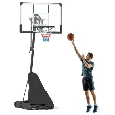 Baschet baschet baschet cu stand de 245 de cm înălţime-adjustabil sistem de baschet cu minge de întoarcere