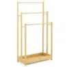 Suporturi pentru prosopul scarii de bambus 45 x 22 x 86 cm natura