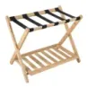 Trunchi pliant de bambus cu compartiment de depozitare Purtător de bagaje 68 x 43 x 57 cm Natura
