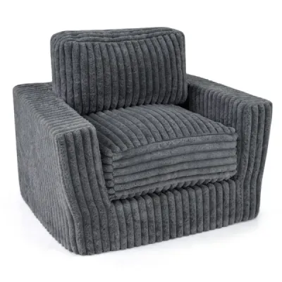 Boneless Einzelsofa aus Cord & Schaumstoff Einzelsessel mit Abnehmbarem Bezug & Rutschfester Unterseite