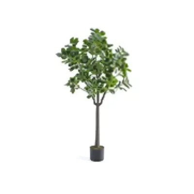 Kunstbaum Instalatie artificiala realista cu 25 ramuri luxuriante si oala stabila de ciment 140 cm