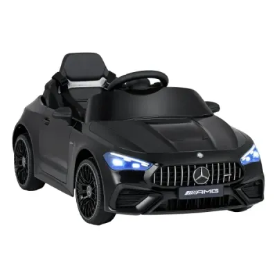 Copii masina electrica 12V Mercedes-AMG masina pentru copii cu LED-uri & 2.4G telecomanda negru