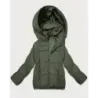 Pikowana damska kurtka przejściowa khaki (B6118/B6119-11)