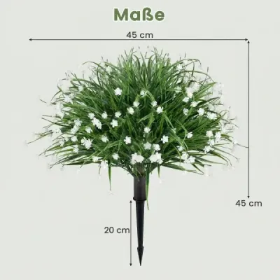 Set de flori artificiale cu 20 cm sol ceapa artificiala cu camelii 70 cm
