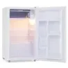 98 Liter Minikühlschrank mit 5 Temperaturstufen LED-Beleuchtung &amp; Wechselbarem Türanschlag Weiß
