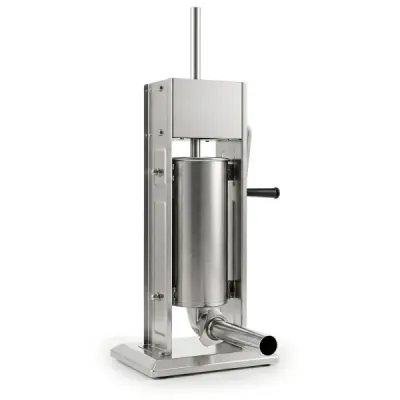 Manueller Wurstfüller 5L Vertikale Wurstfüllmaschine aus Edelstahl mit 2 Geschwindigkeitsstufen