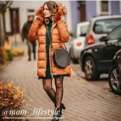 Jacheta de iarna pentru femei murate cu capota roz antic (7702)