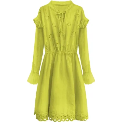 Rochie de bumbac cu broderie de var (303art)