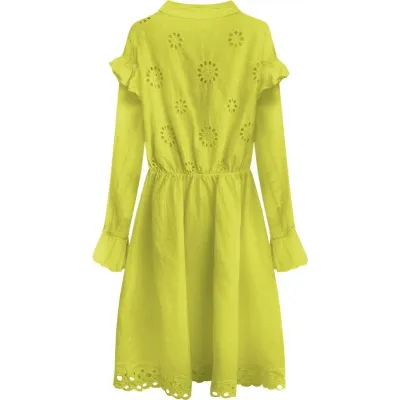 Rochie de bumbac cu broderie de var (303art)