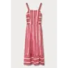 Rochie de bumbac cu butoane roșii (345art)