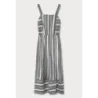 Rochie de bumbac cu butoane de grafit (345art)