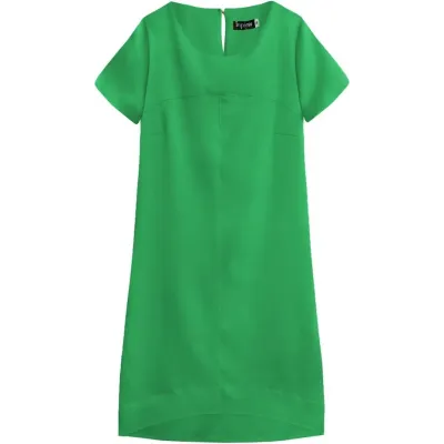 Rochie verde Trapezoid (435art)