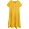 Rochie galben Trapezoid (436art)