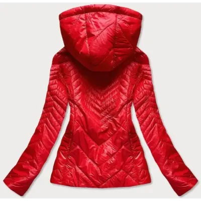 Jacheta scurta cu capota rosie (b9566)